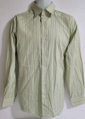 Camisa a rayas manga larga con botones talla L de John W. Nordstrom Signature para hombre  Foto 1 de 4