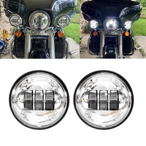 4.5" Passing Lights For Harley Electra Glide Road King Street Glide Road Glide - Picture 1 of 12