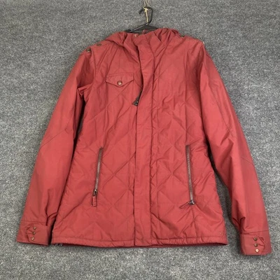 Chaqueta de snowboard Burton White Collection para mujer mediana acolchada con capucha DRYRIDE Foto 1 de 4