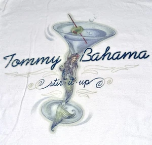Tommy Bahama Herren T-Shirt weiß "Stir It Up" Martini - Slim Fit Größe M - Bild 1 von 6