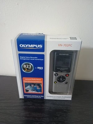 OLYMPUS VN-702PC Digital Voice Recorder w/ 2GB Internal mem microSD Slot Sealed  - Image 1 of 4