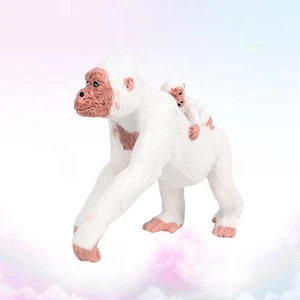 Wild Animal Model Child Monkey Mother and Baby Figurine Decor Toy - Picture 1 of 11