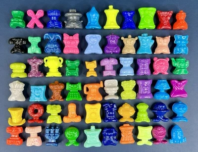 Classic GoGos Crazy Bones Things Complete Mixed Set of 60 Figures Rare Vintage - Image 1 of 4