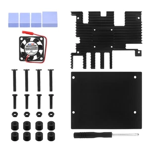 Housing Case+Cooling Fan Active Passive Radiator/Heatsink For Orange Pi 5 Plus B - Afbeelding 1 van 13