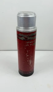 Icy-Hot Thermos No. B2410 Vintage Vacuum Bottle with Cup and Cork 13 1/2" Tall - Picture 1 of 7