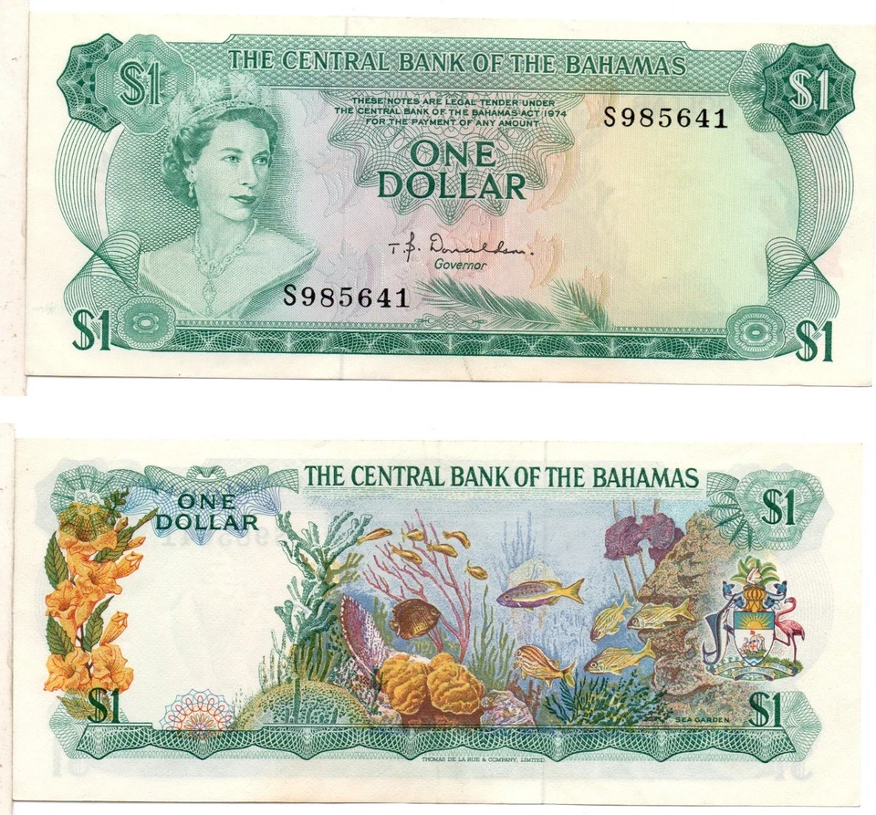 BAHAMAS 1 Dollar (QEII) 1974, Pick 35a, Extra Fine - Image 1 of 1