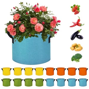 5 Gallon Grow Bags,16 Pack Multicolor Fabric Plant Pots with Handles Potato G... - Picture 1 of 7