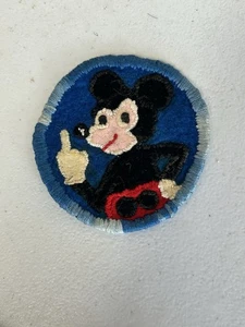 Seltener Vintage Disney Mickey Mouse Aufnäher Handarbeit bestickt 60er-70er - Bild 1 von 8