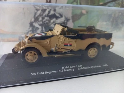 SCOUT CAR M3A1 . ENFIDAVILLE 1943. ATLAS. BOITE. 1/43.  - Photo 1/4