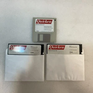 Intuit Quicken Version 4.0 For IBMon 5.25” Floppy & 3.5” VTG ElectronicsRecycled - Picture 1 of 4