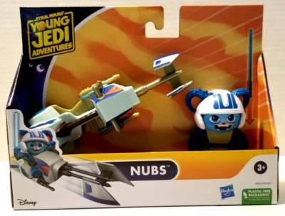 Hasbro Star Wars Young Jedi Adventures Nubs & Speeder Bike 3" Action Figure - Imagem 1 de 3