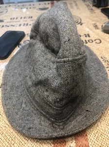 Hats of Ireland Castlebar Donegal 100% Wool Tweed Walking BuckHat Size 7 3/8 60 - Picture 1 of 3