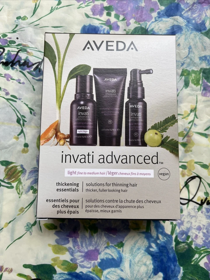 AVEDA 3 pcs Invati Advanced SET shampoo conditioner treat travel sz.