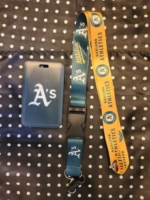 Oakland Athletics MLB Lanyard Keychain & ID Holder  - Image 1 of 2