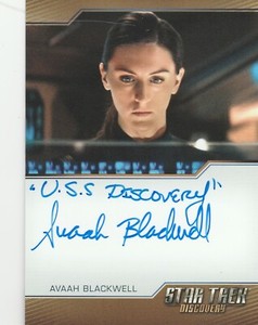 Rittenhouse Star Trek Discovery Season 3 Avaah Blackwell autograph inscription B