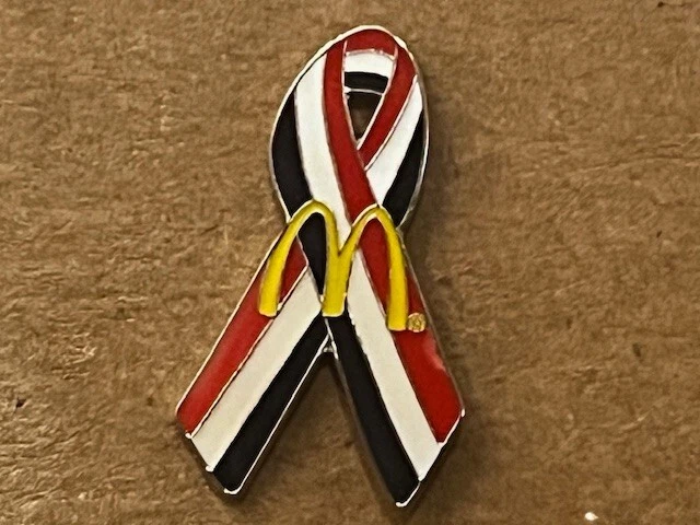 Vintage McDonald's Red, White & Blue Ribbon Collectible Lapel Hat Pin - Image 1 of 1