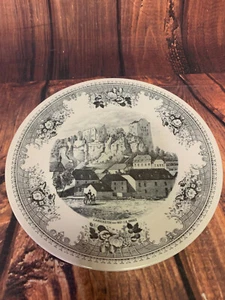 Villeroy und Boch  /  Teller Wandteller / Larochette en 1857 / J.B. Fresez - Bild 1 von 2
