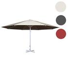 Parasol przeciwsłoneczny Meran II, parasol targowy gastronomiczny, maszt poliestrowy/aluminiowy Ø5m biały 28kg