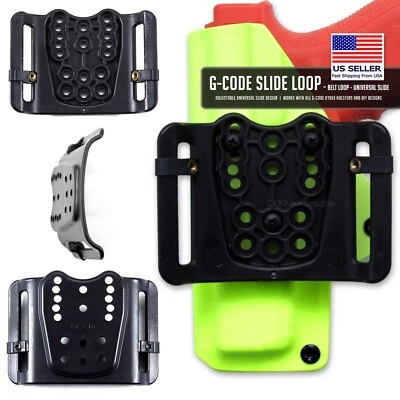 HOLSTERSMITH.COM G-CODE Slide Loop - Belt Loop - Universal Slide - (Black)
