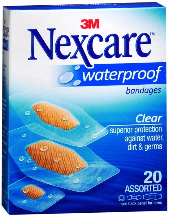 Vendajes Nexcare Impermeables Surtidos Transparentes 20 EA Foto 1 de 1