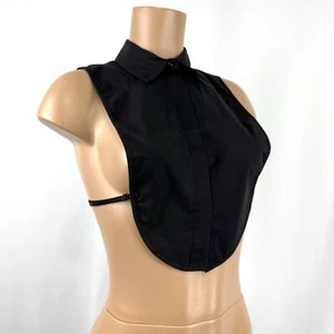 Renuar NWT XS/S Black Detachable Half Shirt Blouse Dickie False Collar Shirt $56 - Picture 1 of 10