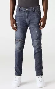 G-Star RAW Men's 5620 3D Zip Knee Skinny Jeans Faded Blues Restored Size 36 - Picture 1 of 3