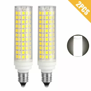 4/2pcs E11 Mini Base LED Light Bulb 136 LED Ceramics Ceiling Fan Lamp 15W 1500LM - Picture 1 of 13