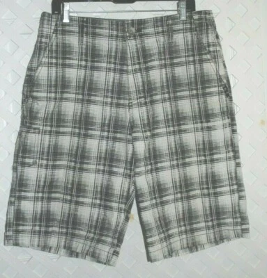 Pantalones cortos RIP CURL The Search para hombre gris negro a cuadros talla 34 Foto 1 de 4