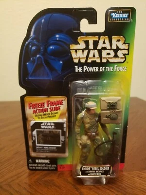MOC Colección Kenner Star Wars POTF Endor Rebel Soldier Freeze Marco Diapositiva Foto 1 de 4