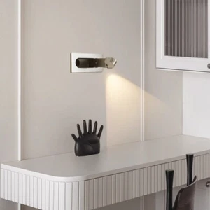 Accesorio de lámpara de pared LED empotrada de 3 W luz de lectura ajustable botón montado al ras - Imagen 1 de 36