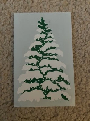 MRS. GROSSMAN’S Mrs. Grossman's Stickers PINE TREE WITH SNOW Winter Holiday Large Sticker Sheet