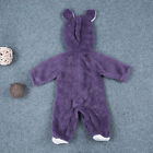 Winter Infant Baby Fluffy Fur Hooded Teddy Bear Jumpsuit Boy Girl Warm Clothes