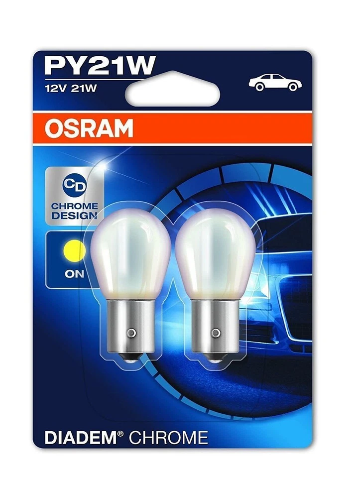 OSRAM 7507DC02B 21W Diadem Chrome Signal Bulbs