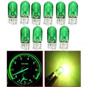 10PCS Green Car T10 Wedge halogen 3W 501 194 Filament Lamp Interior Light Bulbs - Picture 1 of 12