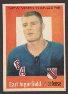 1959-60 Topps # 10 Earl Ingarfield Inv A201 - Imagen 1 de 2