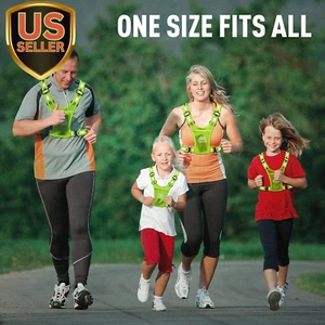 Running Vest Chest Phone Holder for Women Men, Reflective Vest Safety Gear fo... - Picture 1 of 8