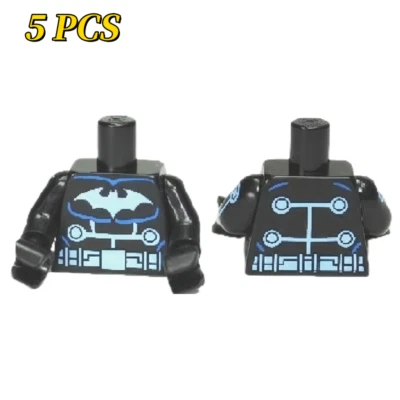 5 PIEZAS LEGO REPUESTOS Minifigura Decoración Torso. 973pb1249c01 negro Foto 1 de 4