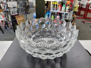 Vintage Fostoria American 6" Clear Glass Candy Dish Bowl. Nice Condition  - Picture 1 of 7