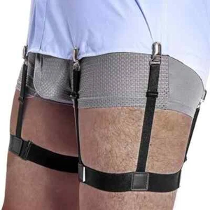 1 Paar Herren-Hemdhalter Verstellbare Hemdhalter Zum Aufstecken Von Strumpfband - Picture 1 of 10