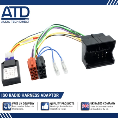 Iso Cable Radio Para Seat Alhambra Mk2 Altea Cordoba Mk2 Adaptador Canbus Acc - Imagen 1 de 4