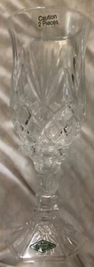 NEU Shannon Irland 2 Stück Kristall Hurricane Kerzenhalter/Vase 11-1/2" hoch - Bild 1 von 8