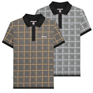 Mens Lambretta Prince of Wales Check Mod Ska Casual Polo Sizes M to 4XL - Picture 1 of 11