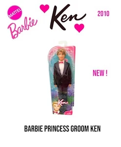 Barbie Princess Groom Ken bambola Mattel 2010 - sigillata in fabbrica - nuova! - Foto 1 di 6