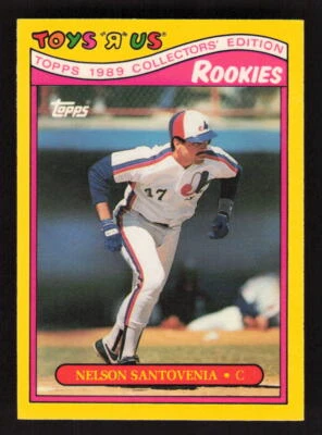 1989 Topps Toys "R" Us Rookies #25 Nelson Santovenia Montreal Expos - Image 1 of 2