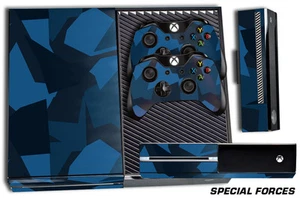 Designer Skin für Xbox One 1 Gaming Konsole + 2 Controller Aufkleber Kräfte Bu - Bild 1 von 1