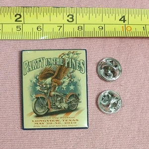 Party In The Pines 2010 Longview Texas Motorrad Biker Rallye Weste Anstecknadel - Bild 1 von 3