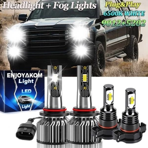 Faro LED alto/bajo + bombillas antiniebla 4x para GMC Sierra 1500 2014-2015 10000K - Imagen 1 de 14
