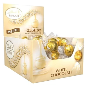 LINDOR weiße Schokoladentrüffel - 60 Stück Box, zum Genießen gefertigt - Bild 1 von 11
