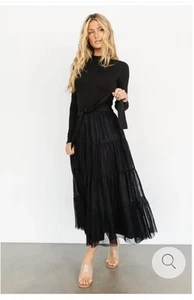 Black Sweater Tulle Demi Dress Baltic Born Size Small - Picture 1 of 7