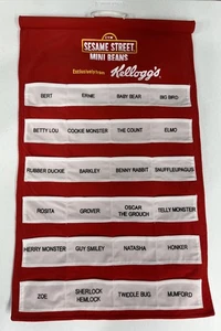 Kellogg's 1999 Sesamstraße Mini Bohnen rot Aufhänger Displays - Menge (3) - Bild 1 von 4